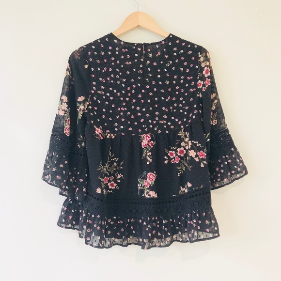 [HOLD] Maeve Bell-Sleeve Boho Blouse - Picture 4 of 8